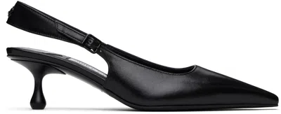 JIMMY CHOO BLACK AMEL 50 HEELS