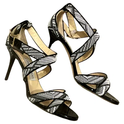 Pre-owned Jimmy Choo Black And White Sandal