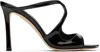 Jimmy Choo Anise 95mm Cut-out Patent Mules In Black