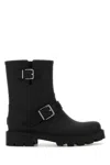 Jimmy Choo Biker Rain Black Tpu Rain Boots Black 42 In Black