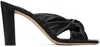 Jimmy Choo Black Avenue 85 Heeled Sandals In Black