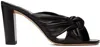 Jimmy Choo Avenue 85mm Leather Sandals In Black