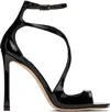 Jimmy Choo Black Azia 110 Heeled Sandals In Black