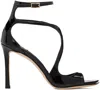 Jimmy Choo Azia95 Sandals With Squared Open Toe And Ankle Strap In Black
