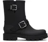 Jimmy Choo Biker Rain Black Tpu Rain Boots Black 42 In Black