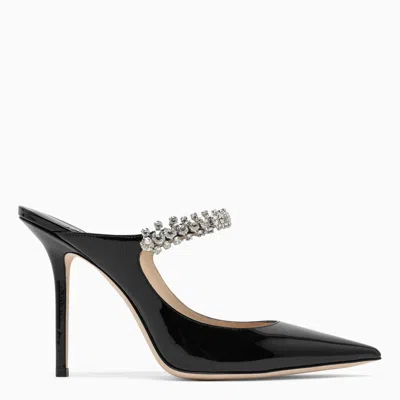 Jimmy Choo Black Bing Pumps With Crystals In Nero