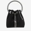 Jimmy Choo Bucket Bag With Chain Handle And Tassel Detail In Black