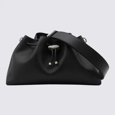 Jimmy Choo Black Bob Bon Shoulder Bag In Black/antique Silver