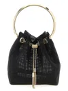 Jimmy Choo Leather Bucket Bag Metallic Handle