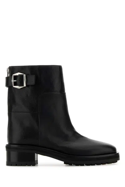 JIMMY CHOO BLACK BROOKLYN ANKLE BOOTS