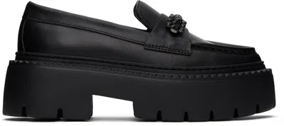 Jimmy Choo Black Bryer Flat Loafers In Black/jet Black