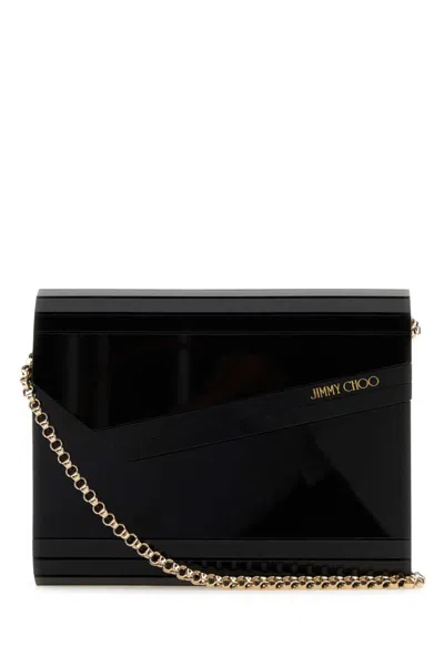 Jimmy Choo Candy Clutch In Black