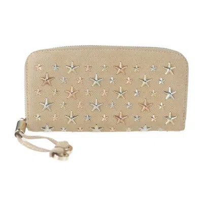Pre-owned Jimmy Choo Black Canvas Coin Purse/coin Case ()