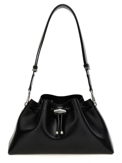Jimmy Choo Black Cinch M Shoulder Bag