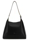 Jimmy Choo Diamond Structured Shoulder Bag With Metal Hardware In Black