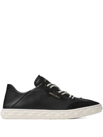 Jimmy Choo Diamond Light Leather Sneakers In Multi