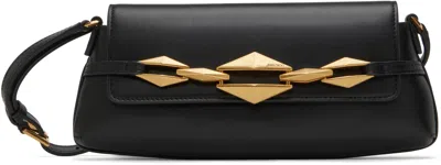 Jimmy Choo Black Diamond Shoulder East-west S Bag In Black/gold