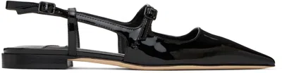 JIMMY CHOO BLACK DIDI BALLERINA FLATS