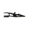 Jimmy Choo 'didi Flat' Black Ballerinas With Shiny Finish In Black