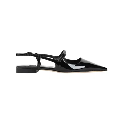 JIMMY CHOO JIMMY CHOO BLACK DIDI FLAT MULES