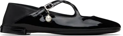 Jimmy Choo Black Eleri Ballerina Flats