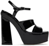 Jimmy Choo Square-headed High-heeled Sandals In Black