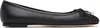 Jimmy Choo Elme Leather Ballet Flats In Black