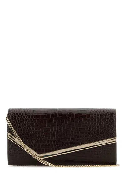 Jimmy Choo Black Emmie Clutch