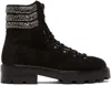 Jimmy Choo Black Eshe Flat Boots In Black