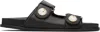 Jimmy Choo Fayence Pearl-embellished Sandals In Black