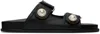 Jimmy Choo Fayence Pearl-embellished Sandals In Black