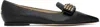 Jimmy Choo Gala Embellished Leather Ballet Flats In Black/gold