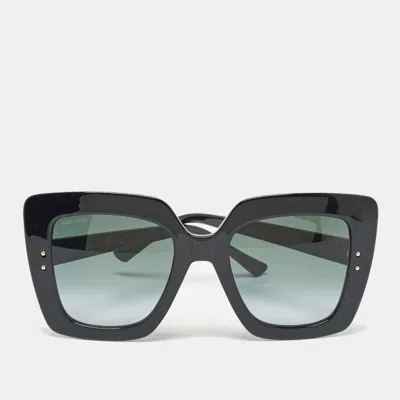Pre-owned Jimmy Choo Black Gradient Auri Oversized Sunglasses