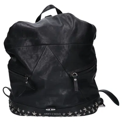 Pre-owned Jimmy Choo Black Leather Backpack ()