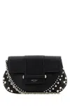Jimmy Choo Black Leather Bar Clutch In Black