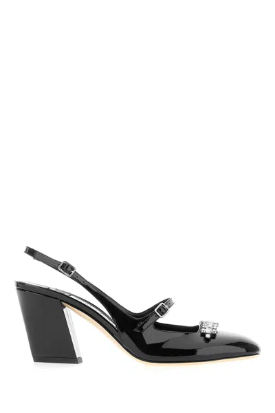 Jimmy Choo Black Leather Belinda Pumps