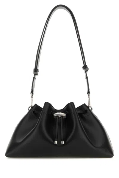 Jimmy Choo Black Leather Bon Bon Crossbody Bag