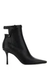 Jimmy Choo Camie Knotted-strap Leather Ankle Boots In Black