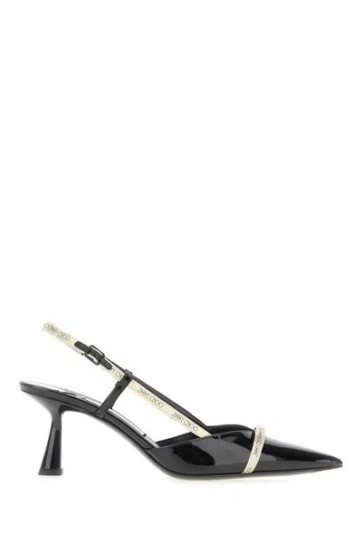 Jimmy Choo Black Leather Camila Pumps