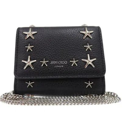 Pre-owned Jimmy Choo Black Leather Clutch Bag ()