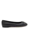 Jimmy Choo Ballet Shoes With Round Head And Flat Soles In Black