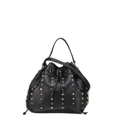 Pre-owned Jimmy Choo Black Leather Handbag Shoulder Bag ()