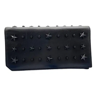 Pre-owned Jimmy Choo Black Leather Long Wallet (bi-fold) ()