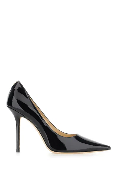 Jimmy Choo Black Leather Love Pumps