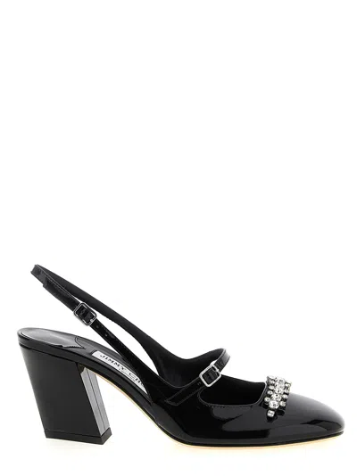 Jimmy Choo Patent Leather High-heeled Sandals In Black