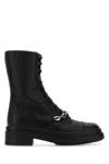 Jimmy Choo Black Nari Ankle Boots In Blackanthracite