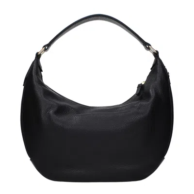 Jimmy Choo Black Leather Shoulder Bag