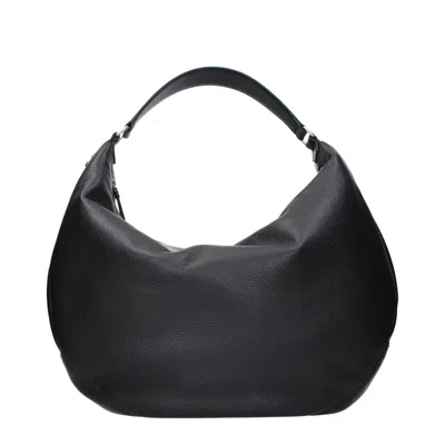 Jimmy Choo Black Leather Shoulder Bag