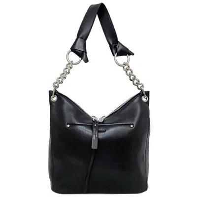 Pre-owned Jimmy Choo Black Leather Shoulder Bag ()
