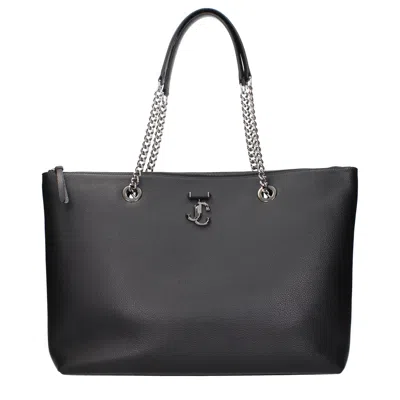 Jimmy Choo Shoulder Bags For Women Black Leather